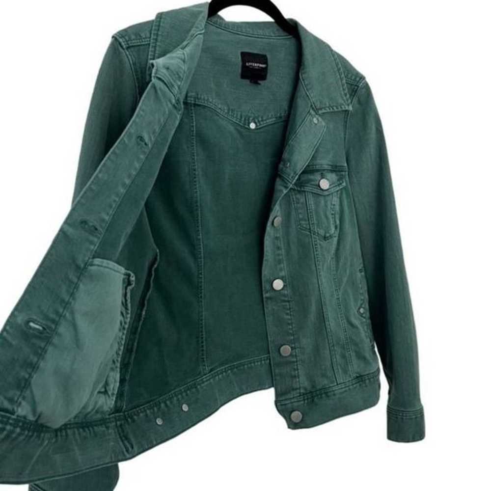 Liverpool Jean Company Shale Green Denim Jacket s… - image 12