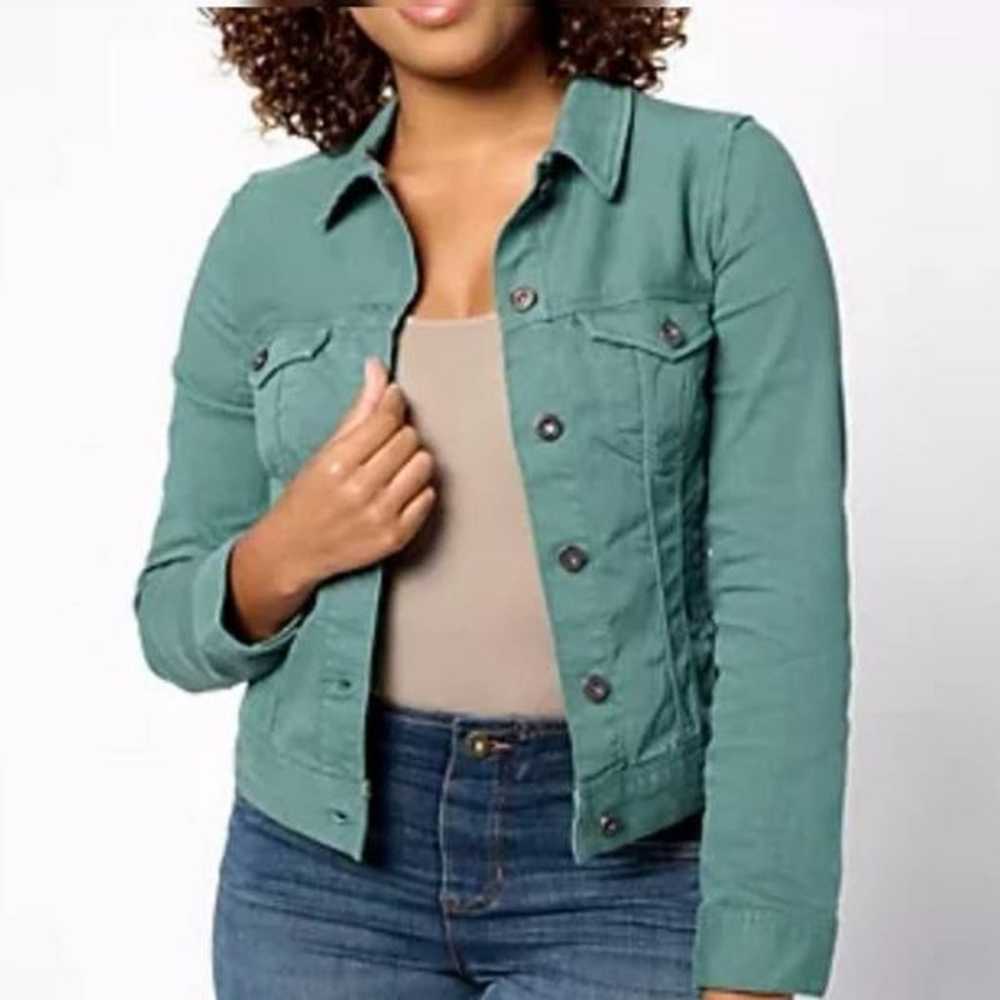 Liverpool Jean Company Shale Green Denim Jacket s… - image 3