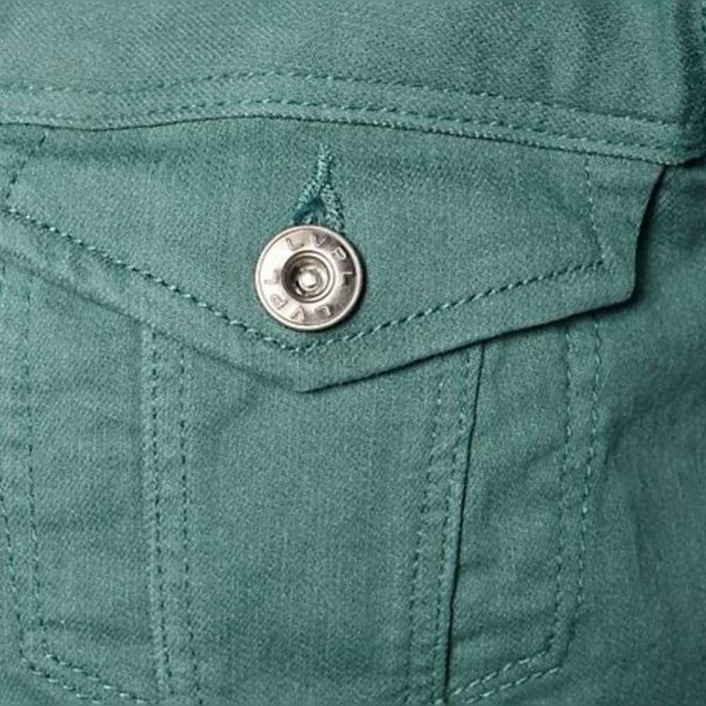 Liverpool Jean Company Shale Green Denim Jacket s… - image 5