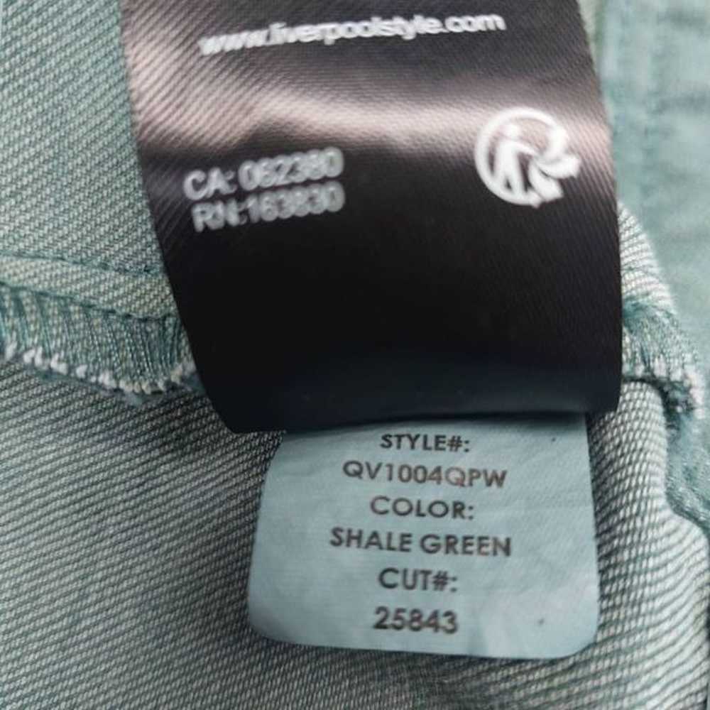 Liverpool Jean Company Shale Green Denim Jacket s… - image 8