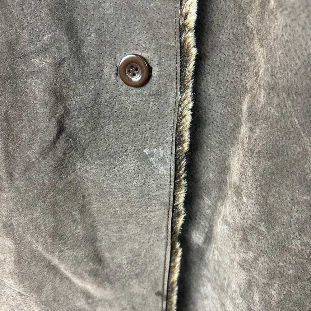 Brandon Thomas Coat Leather Suede Faux Fur Vintag… - image 5