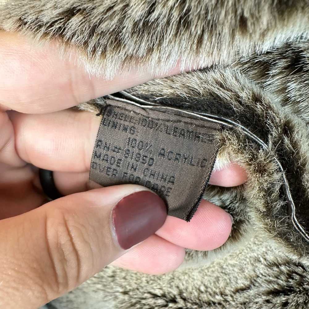 Brandon Thomas Coat Leather Suede Faux Fur Vintag… - image 6