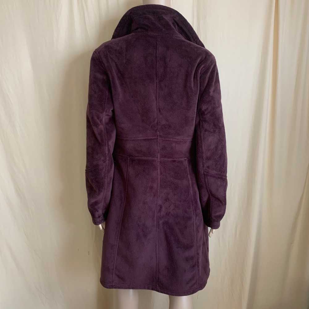 ATHLETA eggplant purple fleece coat - image 3