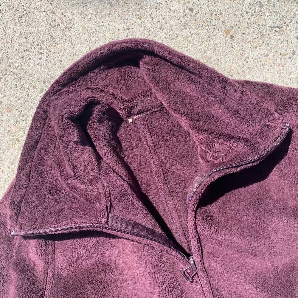 ATHLETA eggplant purple fleece coat - image 8