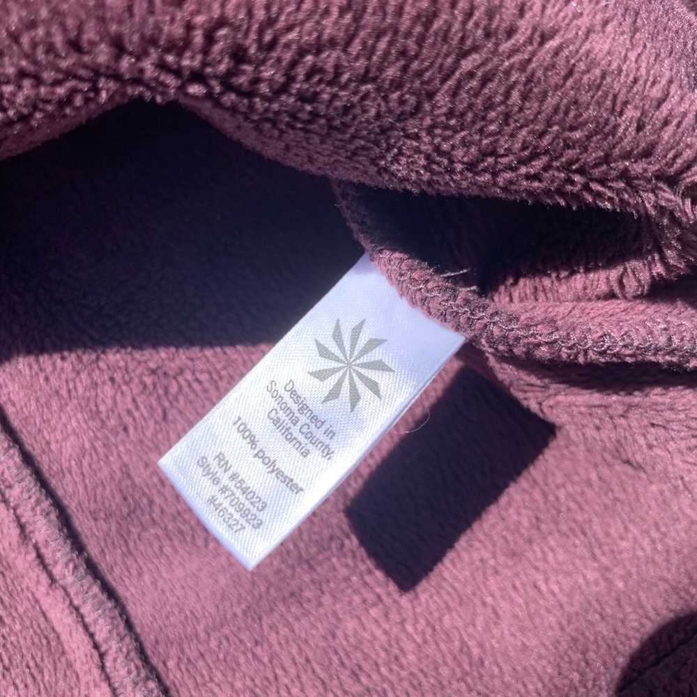 ATHLETA eggplant purple fleece coat - image 9