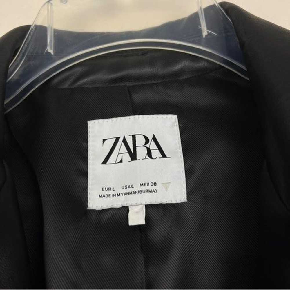 Zara Straight Cut Faux Leather Blogger Favorite F… - image 5