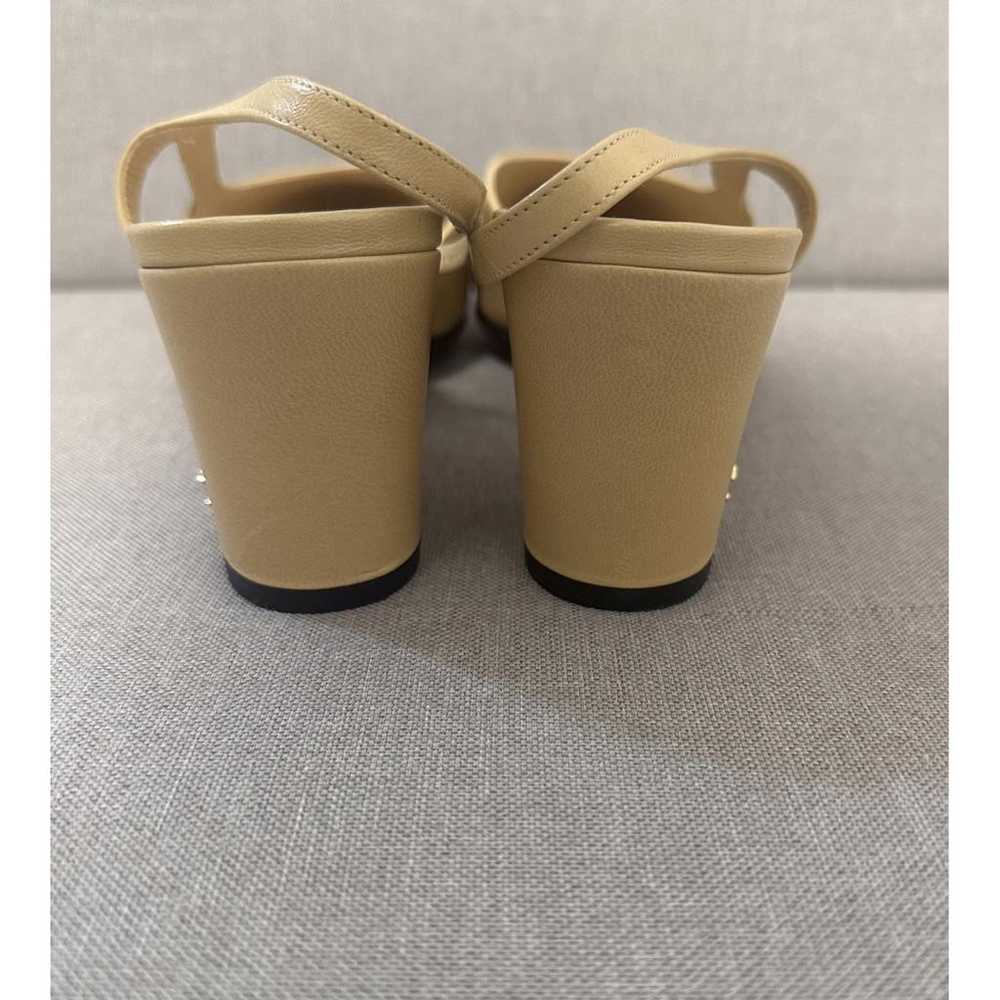 Chanel Slingback leather sandal - image 5