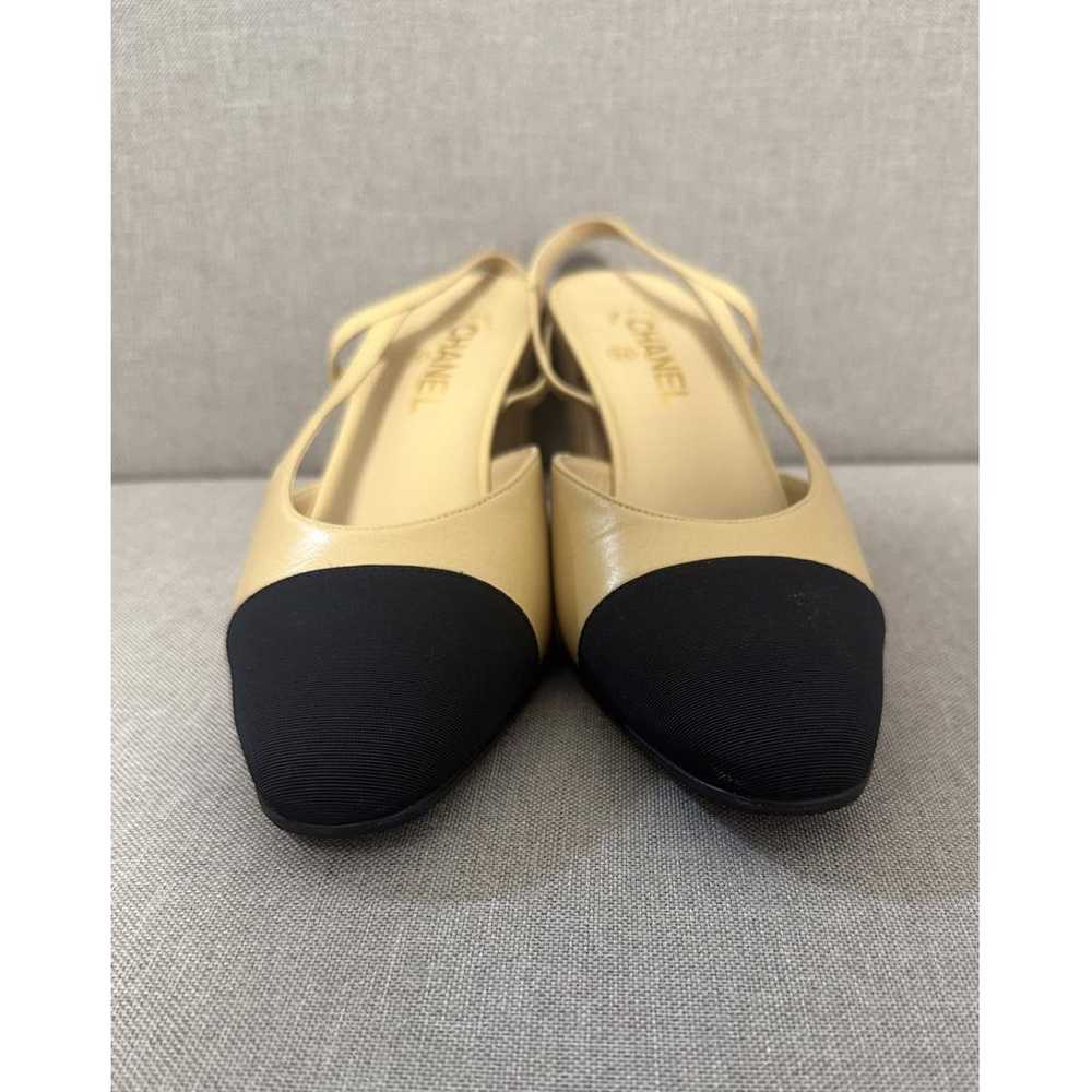 Chanel Slingback leather sandal - image 6
