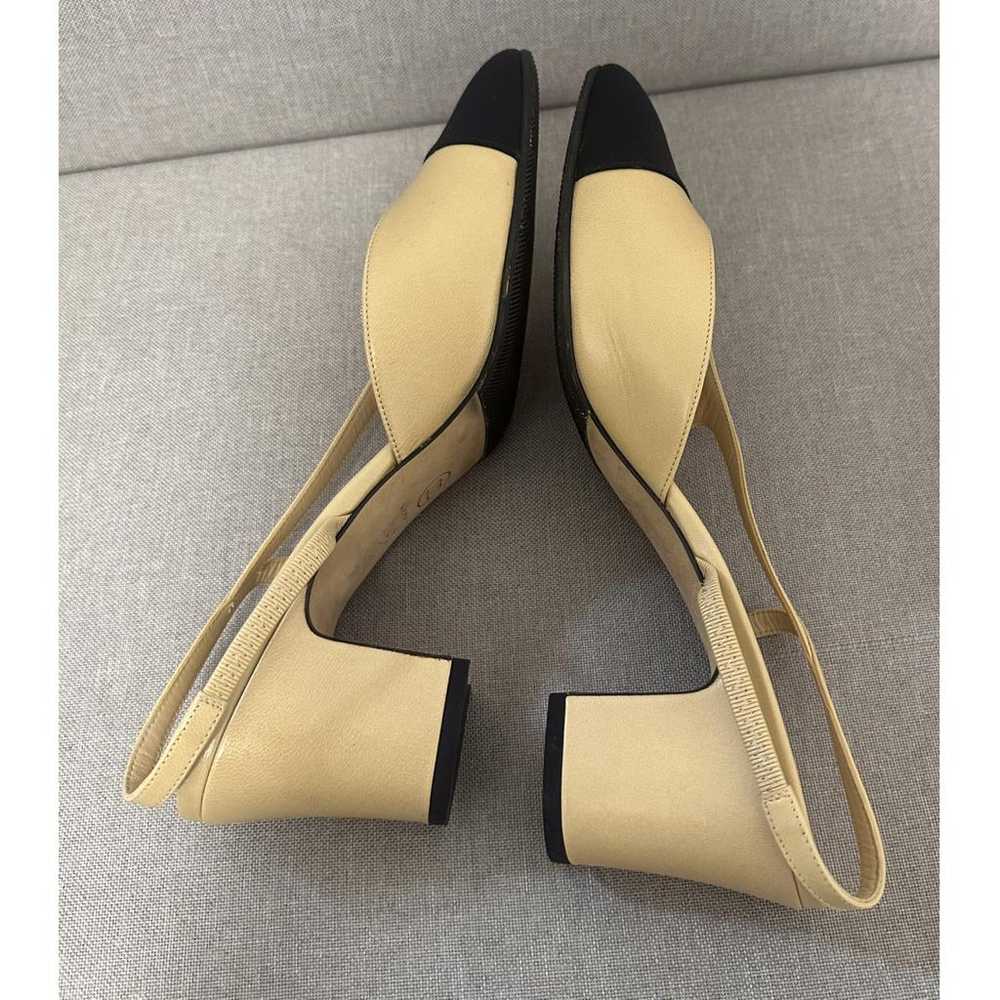 Chanel Slingback leather sandal - image 7