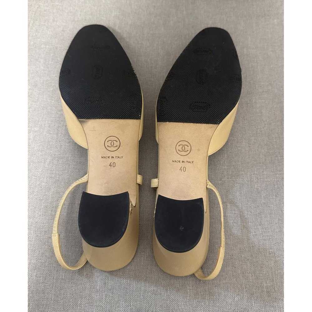 Chanel Slingback leather sandal - image 8