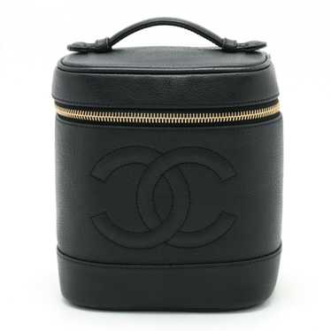 Chanel CHANEL Coco Mark Caviar Skin Vanity Bag Ha… - image 1