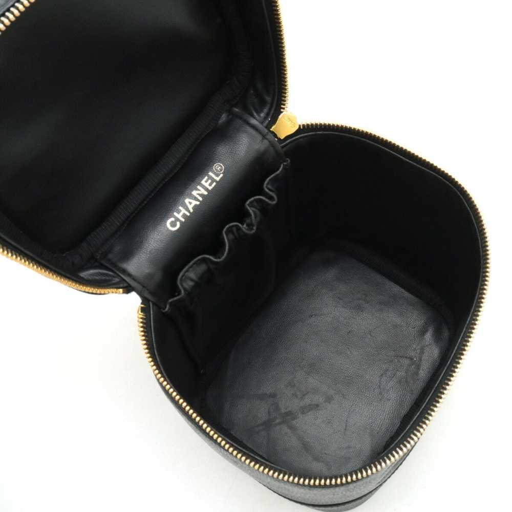 Chanel CHANEL Coco Mark Caviar Skin Vanity Bag Ha… - image 6
