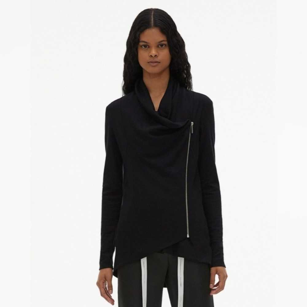 Helmut Lang Black Asymmetrical Zip Jacket SZ M - image 1