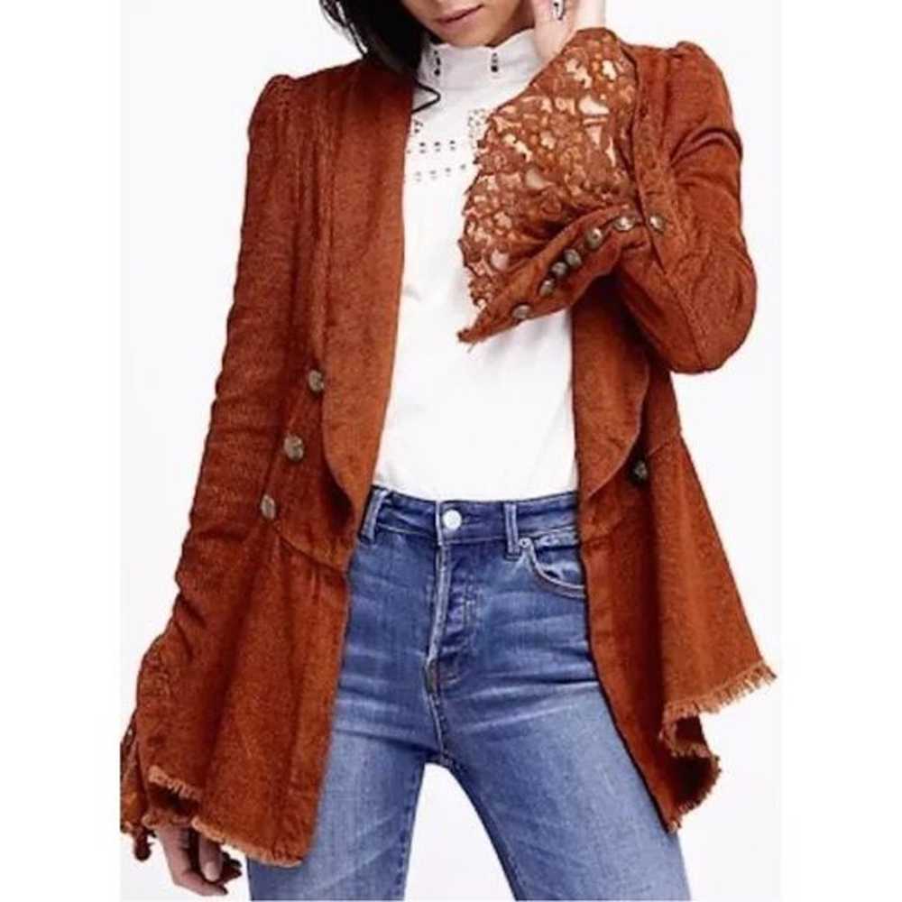 Free People Throwback Corduroy Flare Sleeve Fall … - image 2