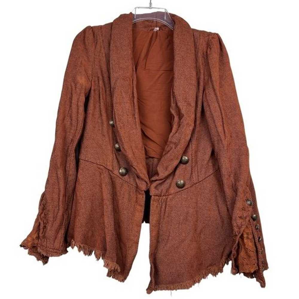 Free People Throwback Corduroy Flare Sleeve Fall … - image 3