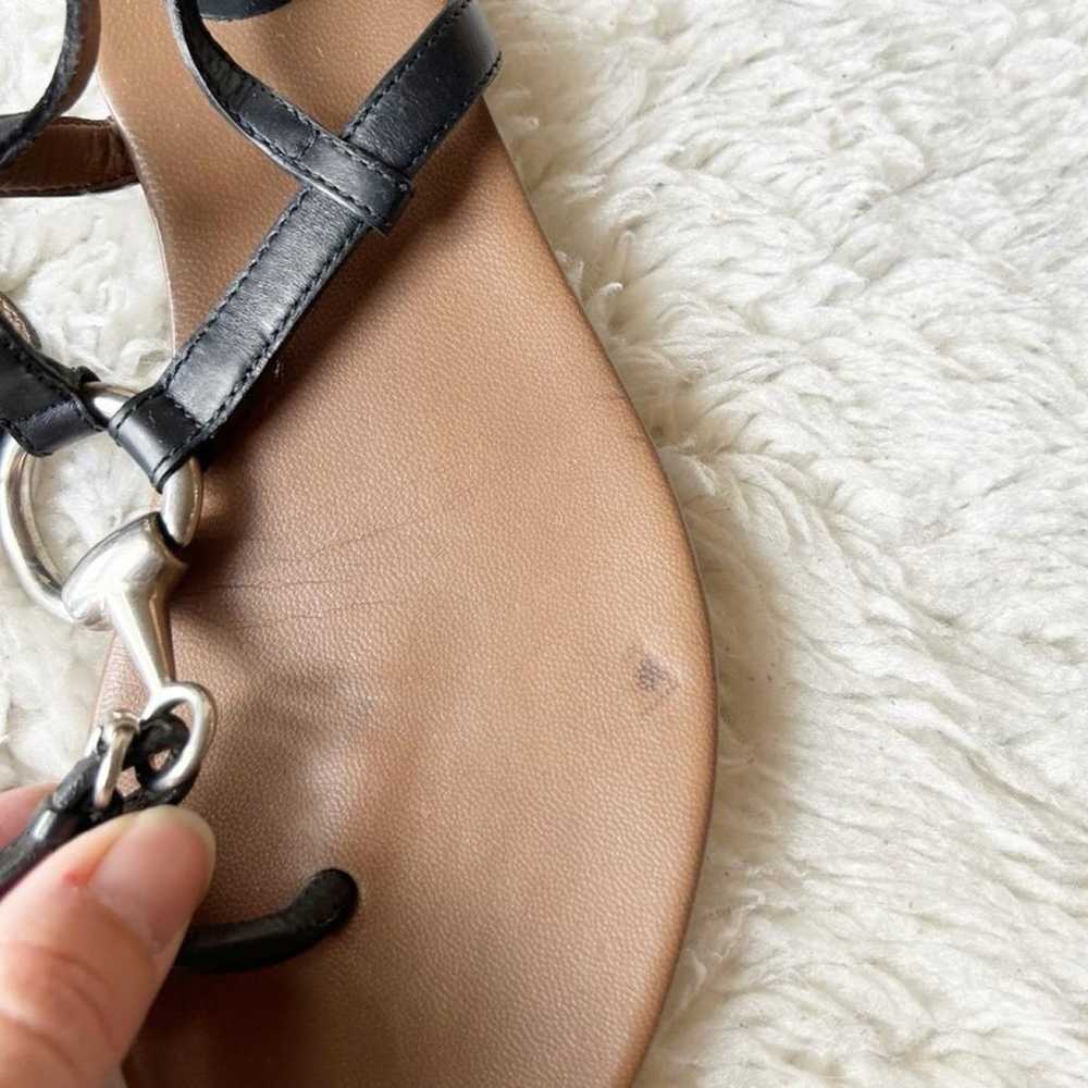 Gucci Leather flip flops - image 5