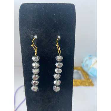 Handmade Handmade silver glass bead earrings - image 1