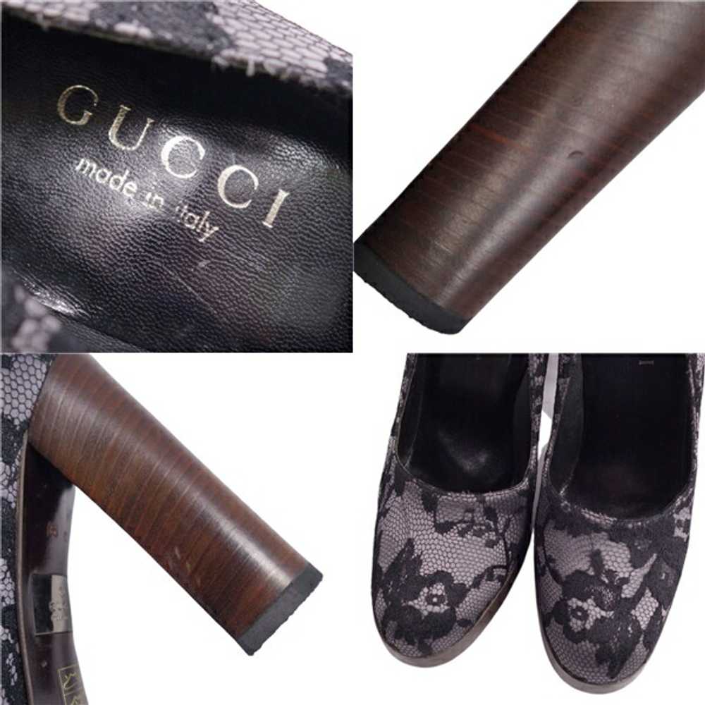 Women GUCCI Pumps Lace Heel Shoes Ladies Made In … - image 8