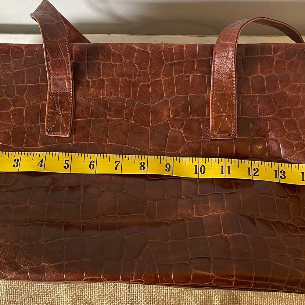 Vintage Americana By Sharif Croc Embossed Leather… - image 11