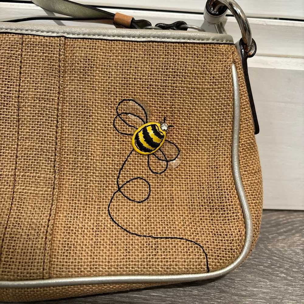 Coach L053-8672 Straw Bumblebee Flower Shoulder B… - image 6