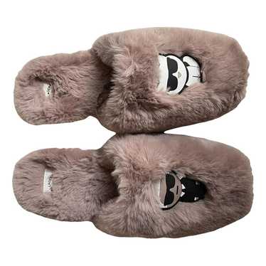 Karl Lagerfeld Faux fur flats - image 1