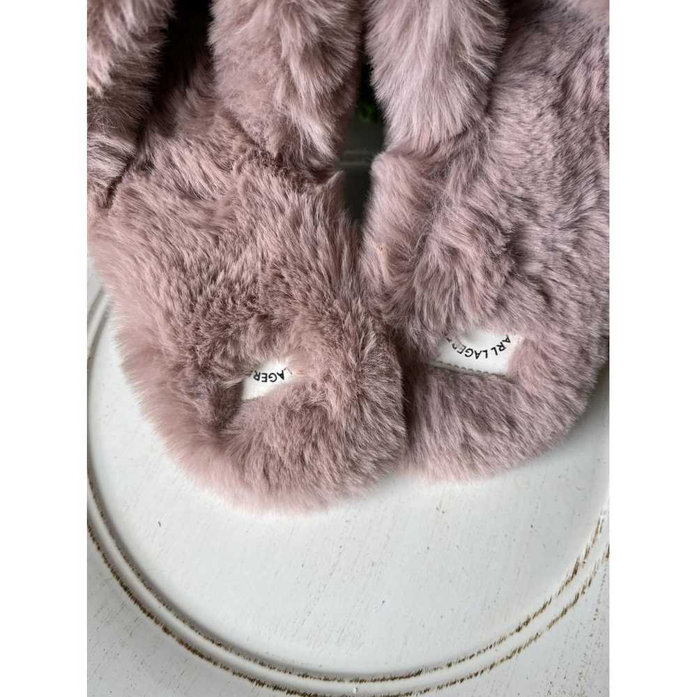 Karl Lagerfeld Faux fur flats - image 5