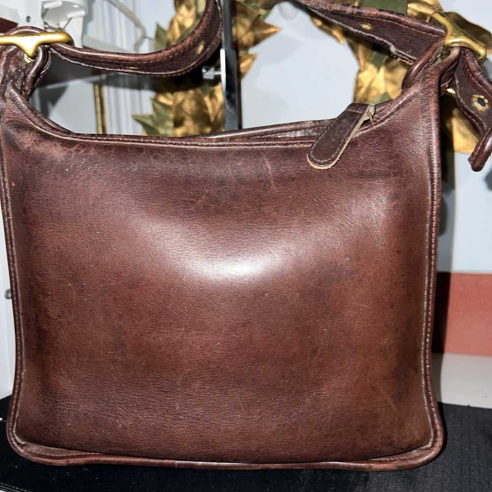 Vintage Coach 9966 brown leather purse - image 3