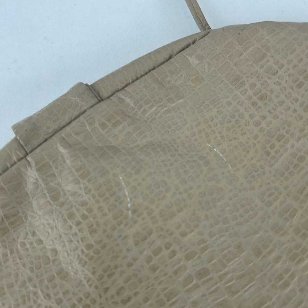 Vintage Genuine Leather Tan Dumpling Crossbody Bag - image 7