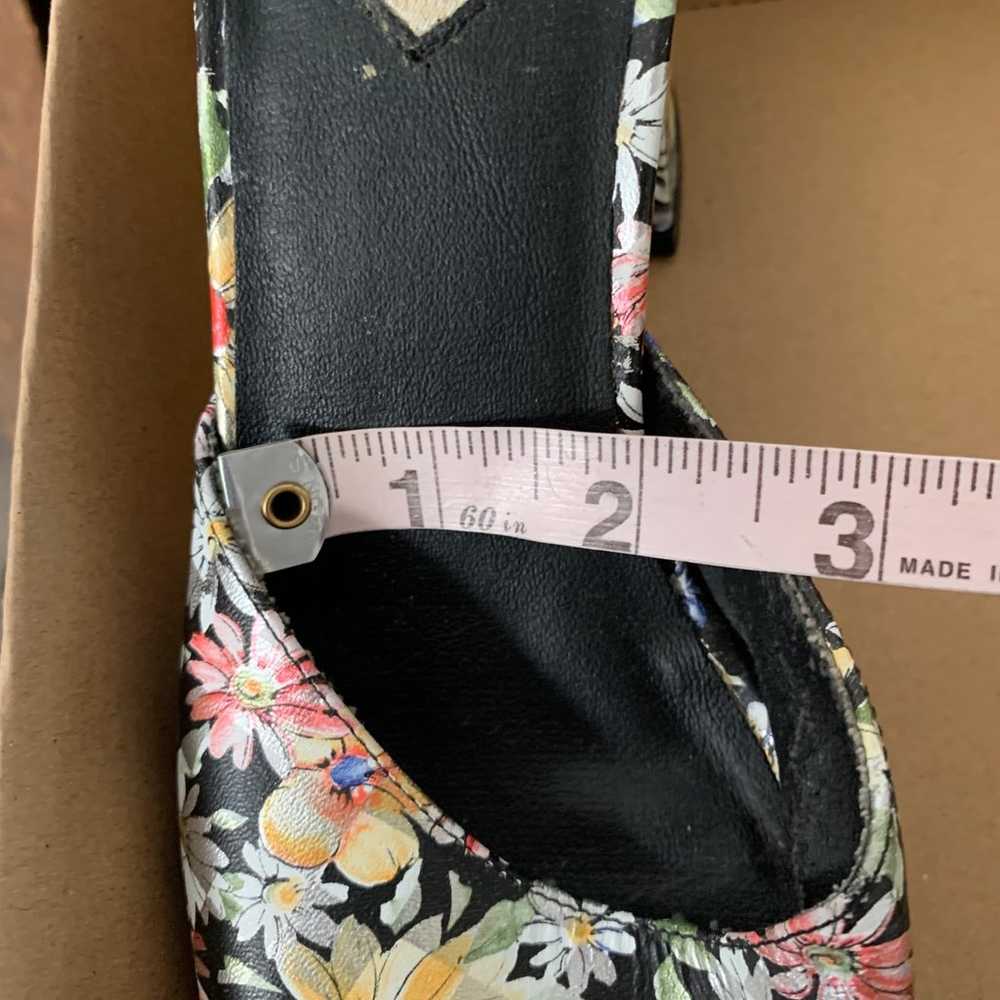 Vintage Y2K XOXO floral checks chunky heel platfo… - image 4