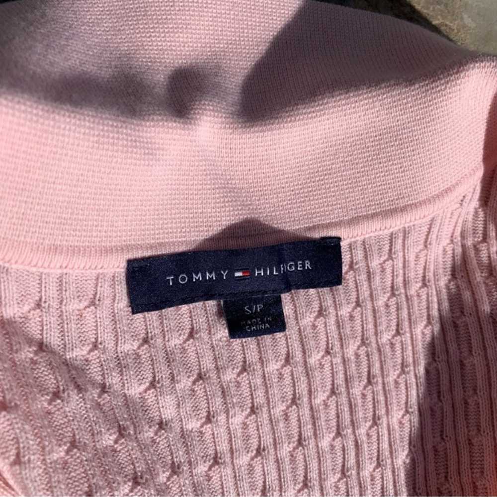 Vintage Tommy Hilfiger pink cotton knit preppy cr… - image 4