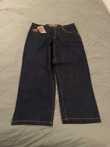 Streetwear × Vintage Y2K wide leg baggy jeans
