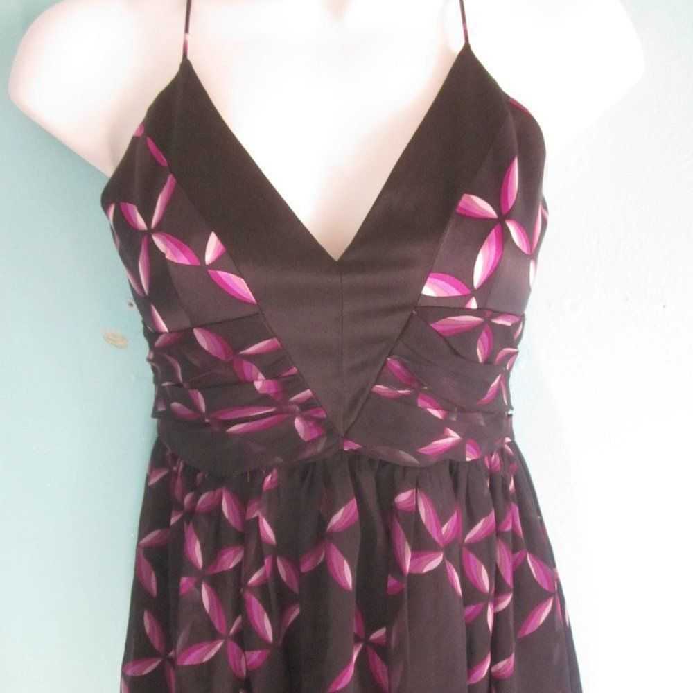 Anthropologie Julie Brown Silk Dress Size S - image 1