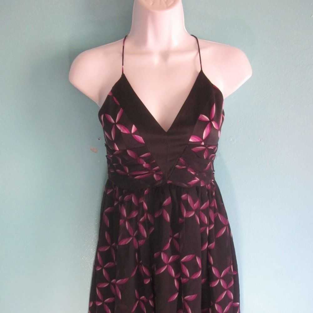 Anthropologie Julie Brown Silk Dress Size S - image 3