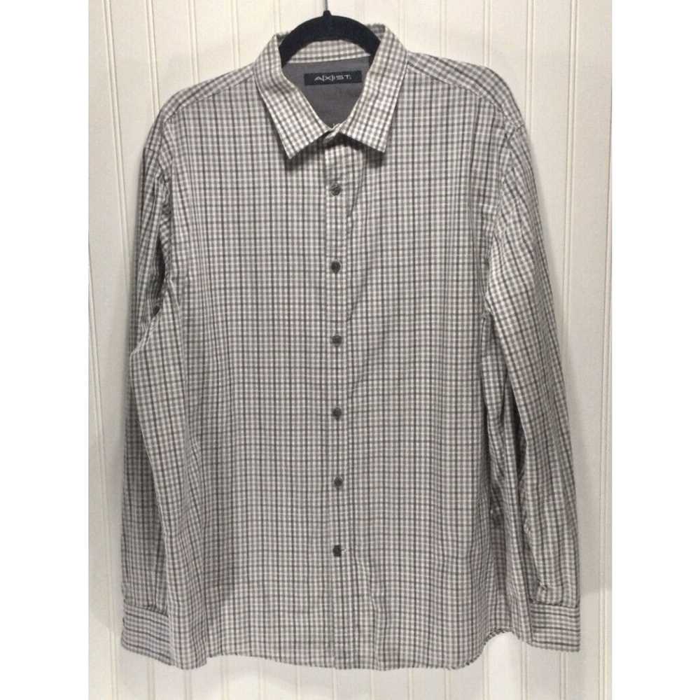 Vintage AXIST Mens Size XL Plaid Shirt Long Sleev… - image 1