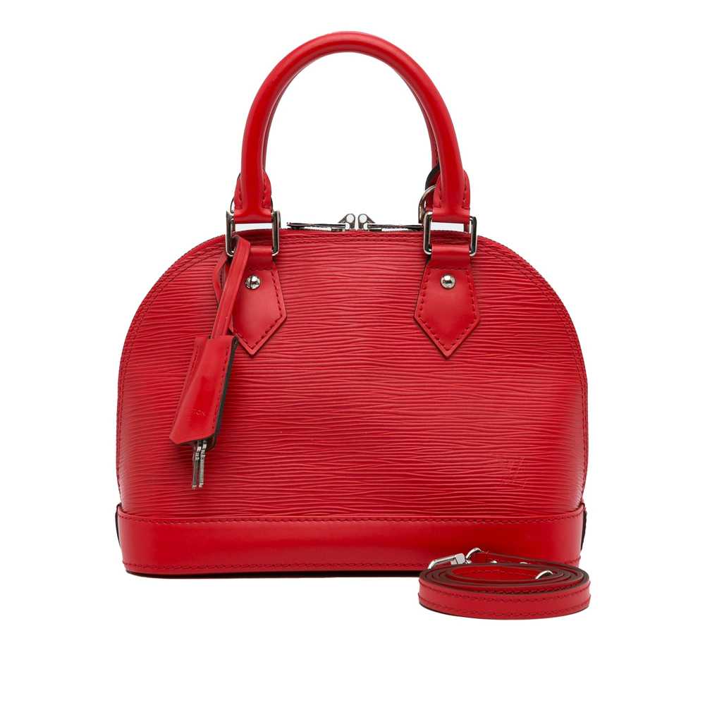 Red Louis Vuitton Epi Alma BB Satchel - image 11