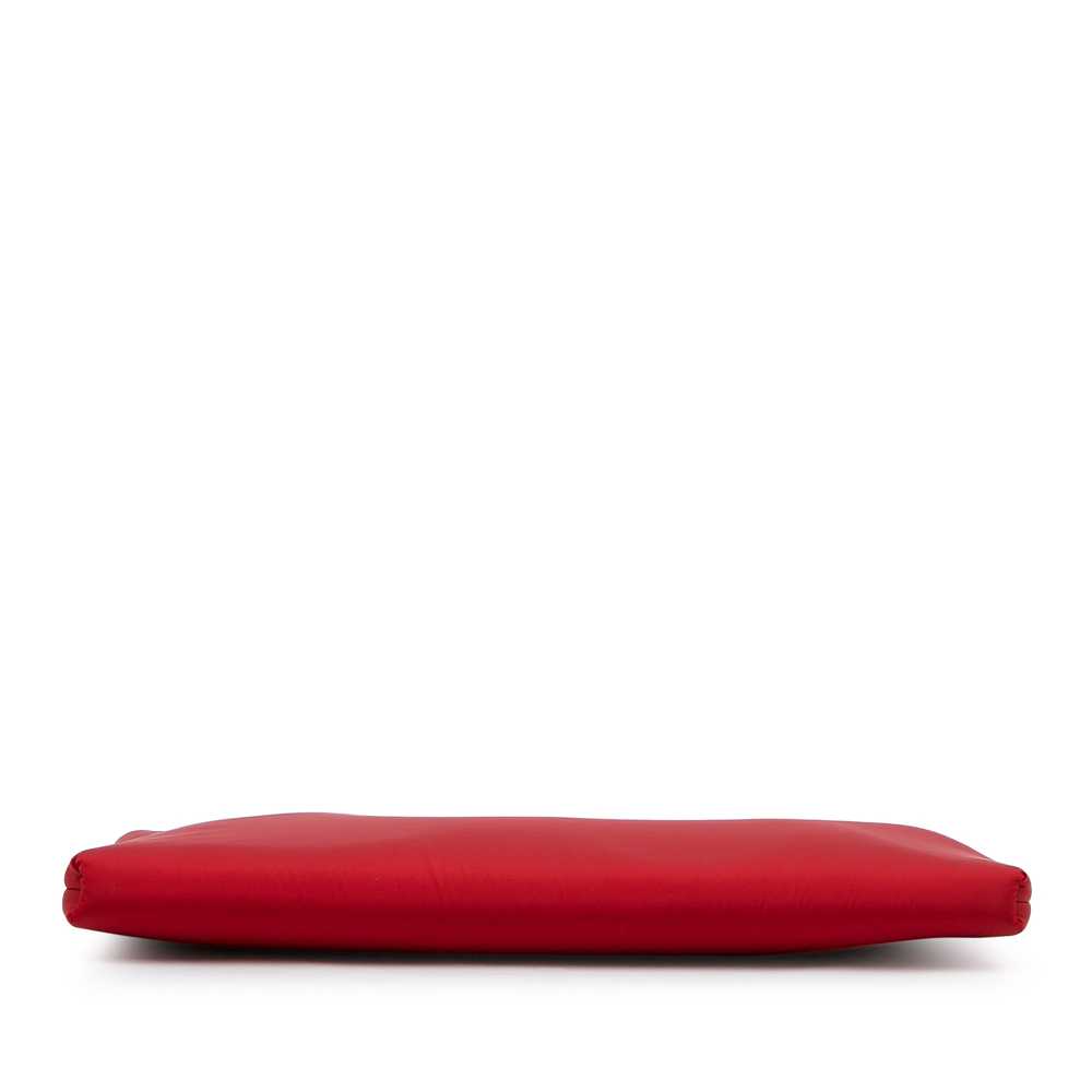 Red Prada Tessuto Soft Zip Clutch - image 5