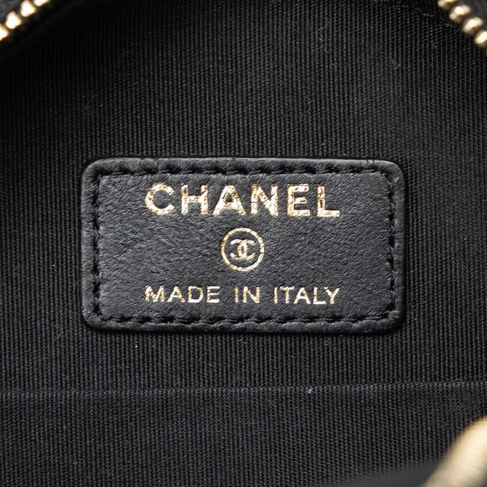 Black Chanel Velvet Pearl Sequin Round Crossbody - image 6