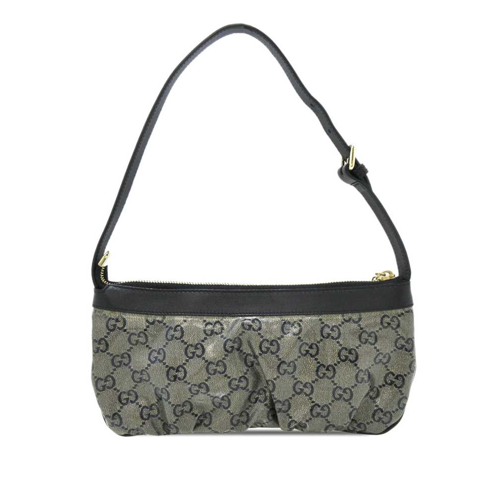 Gray Gucci GG Crystal Interlocking G Shoulder Bag - image 3