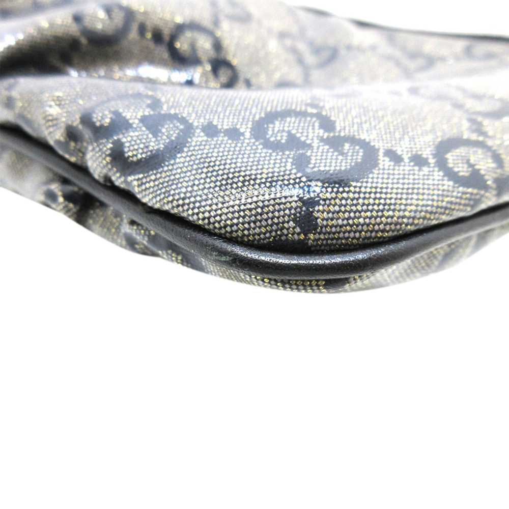 Gray Gucci GG Crystal Interlocking G Shoulder Bag - image 9