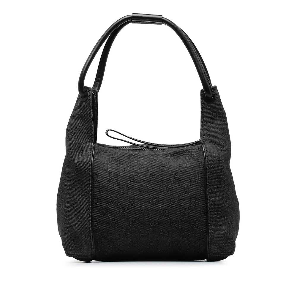 Gray Gucci GG Denim Shoulder Bag - image 3
