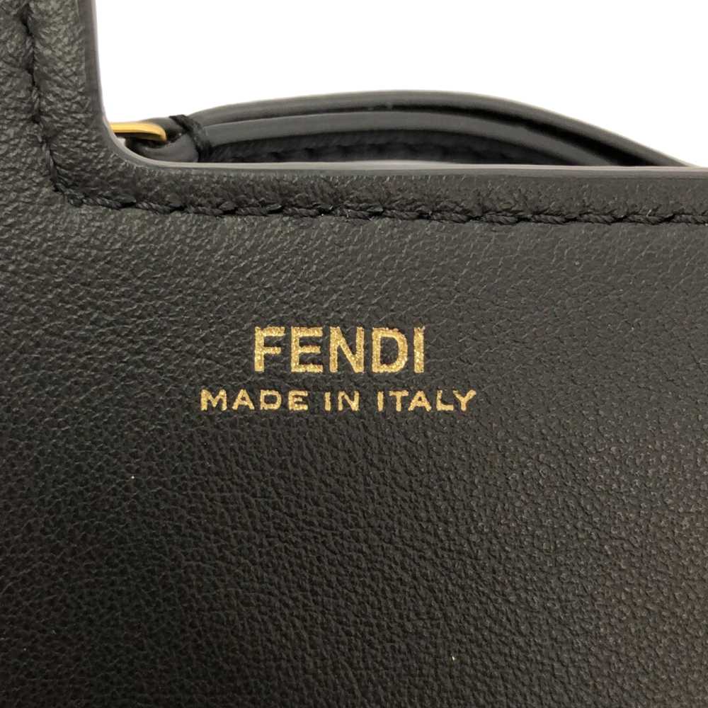 Black Fendi Mini Zucca and Leather 3 Pocket Cross… - image 6