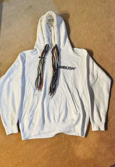 Ambush Design Multi cord white hoodie