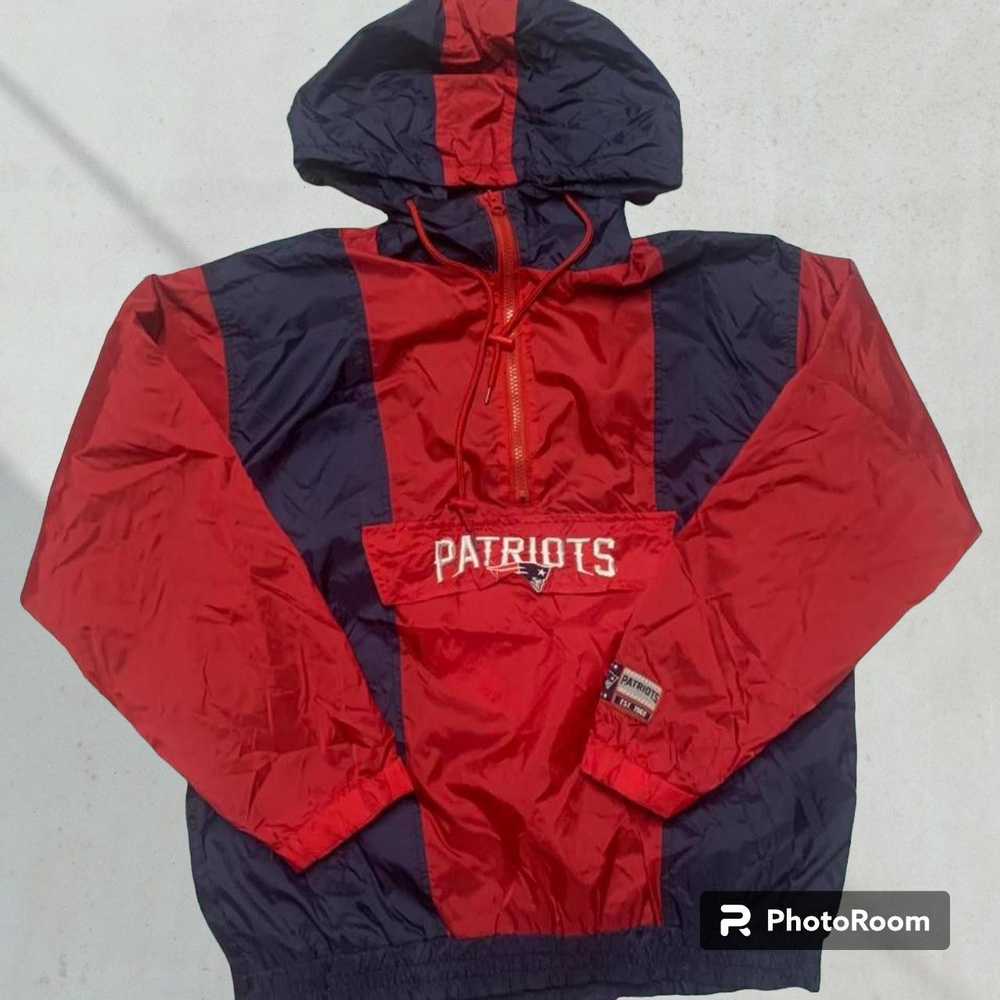 Vintage New England Patriots Windbreaker Jacket H… - image 1