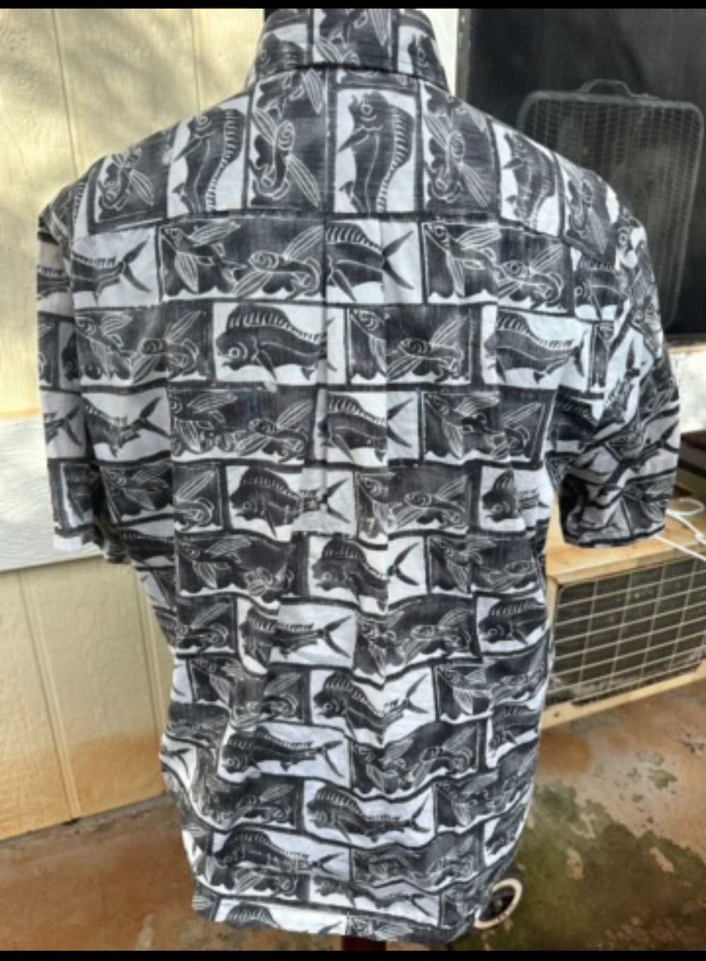 Hawaiian Shirt Kahala Hawaiian Print Full Button … - image 2