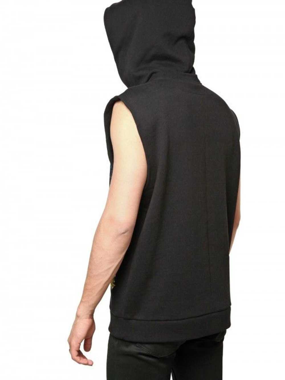 Givenchy Black Satin Pin-up Sleeveless Hoodie - image 3