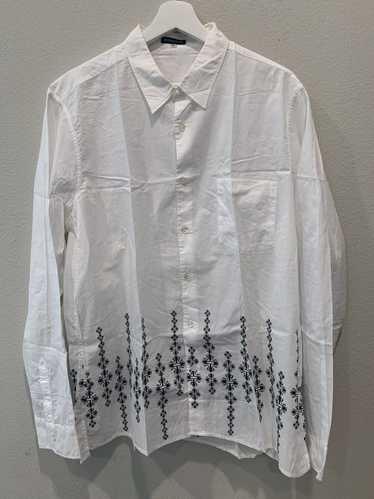 Ann Demeulemeester Collard Cotton Button-down Shir