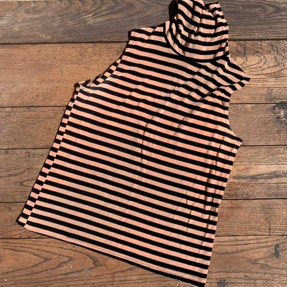 Vintage susan lawrence tan ans black striped stre… - image 4
