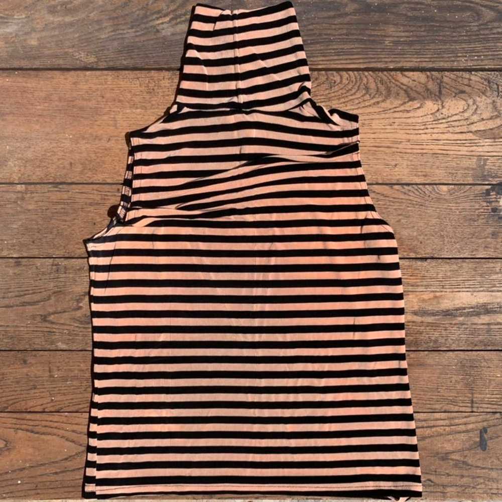 Vintage susan lawrence tan ans black striped stre… - image 8