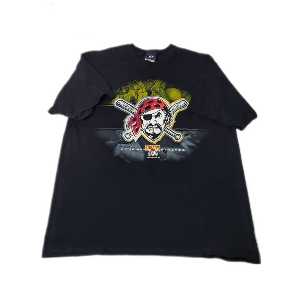 MLB × Vintage Y2K Pittsburgh Pirates Chrome T-Shi… - image 1