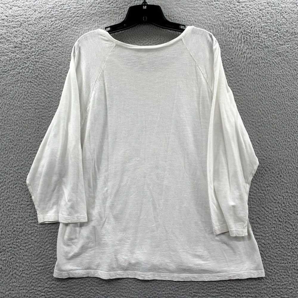 Vintage CHICOS Blouse Womens Size 3 XL Top 3/4 Sl… - image 2